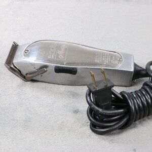 Vintage Andis Master ML Adjustable Blade Hair Clipper With Cord All Silver